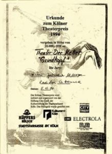 1994 Tankred Dorst Großer Kölner Theaterpreis